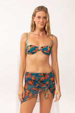 Load image into Gallery viewer, Model Front: Rio De Sol Beach Skirt Luma Mini Skirt Ruched