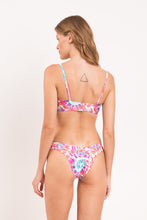 Load image into Gallery viewer, Model Back: Rio De Sol Set Set Splash Bandeau-Reto Highleg