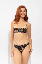 Load image into Gallery viewer, Model Front: Rio De Sol Top Top Flora Balconet-Tie