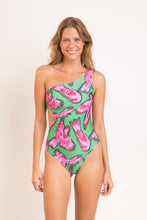Load image into Gallery viewer, Model Front: Rio De Sol One-Piece Parrots Maeve