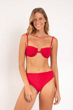 Load image into Gallery viewer, Model Front: Rio De Sol Top Top Malibu-Malagueta Zaya