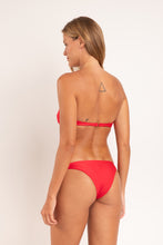 Load image into Gallery viewer, Model Back: Rio De Sol Bottom Bottom Microfibra-Chic-Red Leblon