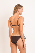 Load image into Gallery viewer, Model Back: Rio De Sol Bottom Bottom Shimmer-Coffee Ibiza-Comfy