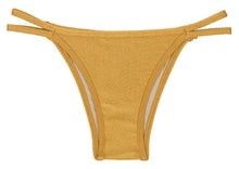 Load image into Gallery viewer, Product Front: Rio De Sol Bottom Calcinha Gold Duo