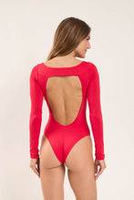 Load image into Gallery viewer, Model Back: Rio De Sol One-Piece Hibiscus Surf