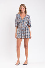Load image into Gallery viewer, Model Front: Rio De Sol Mini Dress Ikat Mini Dress