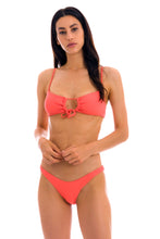 Load image into Gallery viewer, Model Front: Rio De Sol Top Top Dots-Tabata Mila