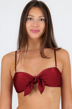 Load image into Gallery viewer, Gallery: Rio De Sol Top Top Shimmer-Divino Bandeau-Knot