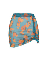 Load image into Gallery viewer, Product Front: Rio De Sol Beach Skirt Luma Mini Skirt Ruched
