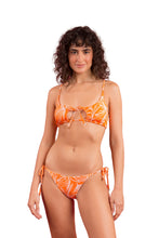 Load image into Gallery viewer, Model Front: Rio De Sol Set Set Trail-Orange Tank-Tie Ibiza-Comfy
