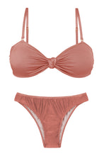 Load image into Gallery viewer, Product Front: Rio De Sol Set Set Shimmer-Copper Bandeau-Joy Essential
