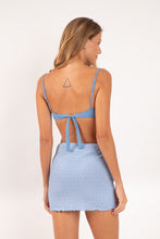 Load image into Gallery viewer, Model Back: Rio De Sol Beach Skirt Drift-Cianita Lila Skirt
