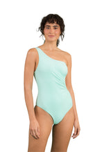 Load image into Gallery viewer, Model Front: Rio De Sol One-Piece Malibu-Menta Maeve
