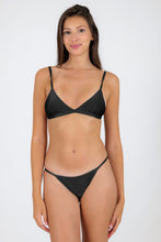 Load image into Gallery viewer, Model Front: Rio De Sol Top Top Shimmer-Black Tri-Fixo
