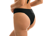 Load image into Gallery viewer, Image 07: Rio De Sol Bottom Bottom Cloque Preto Tri Cos
