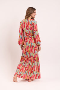 Sea-Bloom Long Dress Verona