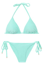 Load image into Gallery viewer, Set Malibu-Menta Tri-Inv Cheeky-Tie
