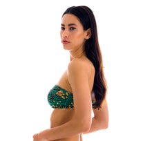 Load image into Gallery viewer, Top Roar-Green Bandeau-Reto
