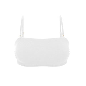 Top Sand-White Bandeau-Reto